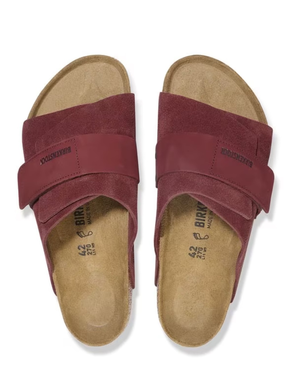 Birkenstock Unisex Kyoto Nubuck Leather Zinfandel Sz eu 40 us 9.5